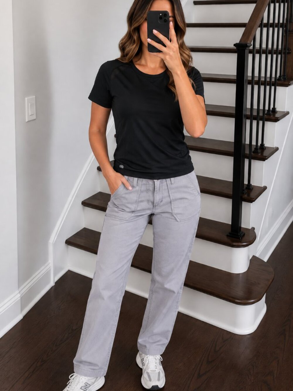 PAIGE Light Lavender High-Rise Jeans straight leg